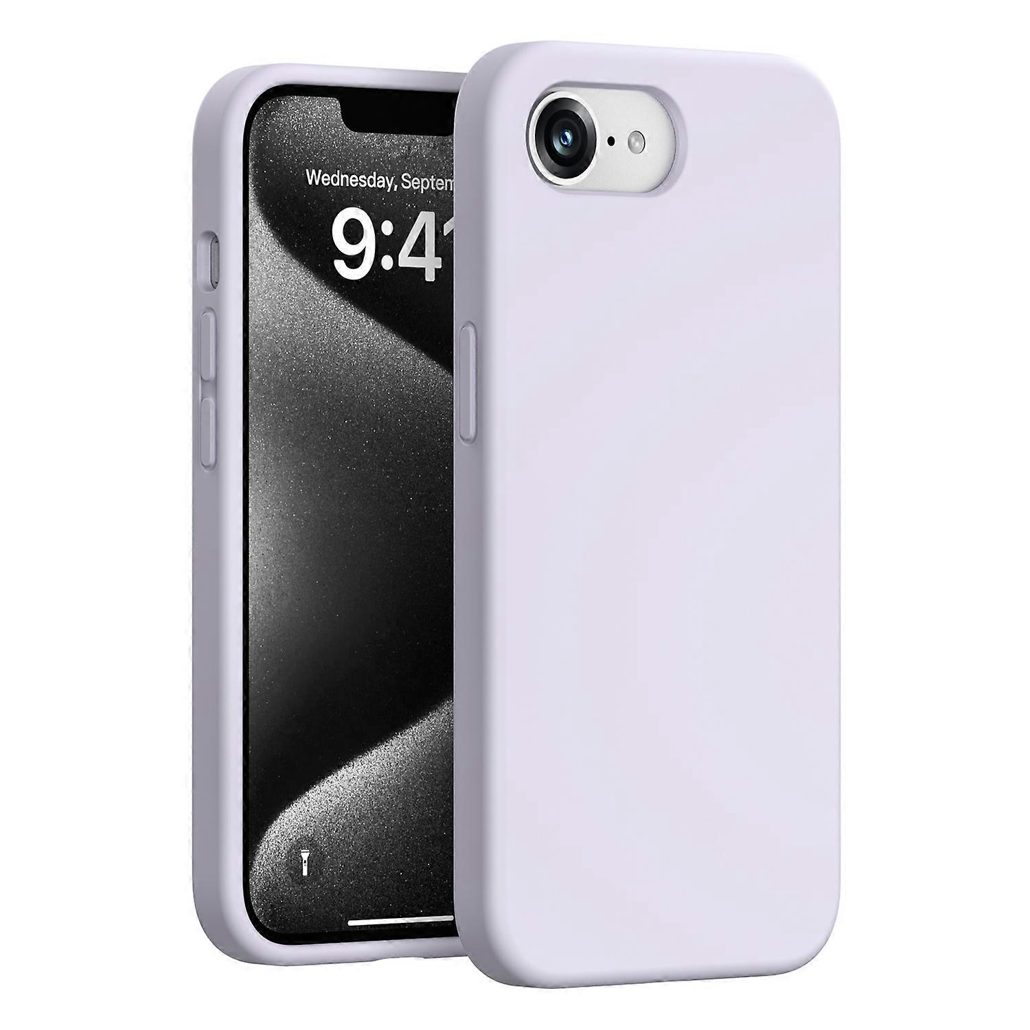 For iPhone 16e Case PC + Liquid Silicone Anti-Scratch Lining Phone Cover