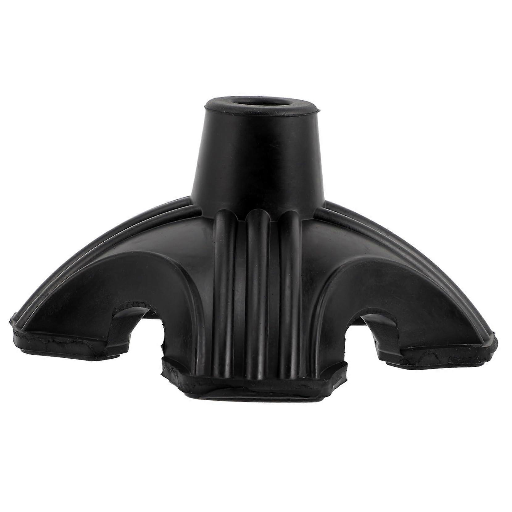 Non-slip Rubber Foot Pads for Walking Sticks - Replacement For Crutches And Trekking Poles, Stable On Grass And Gravel