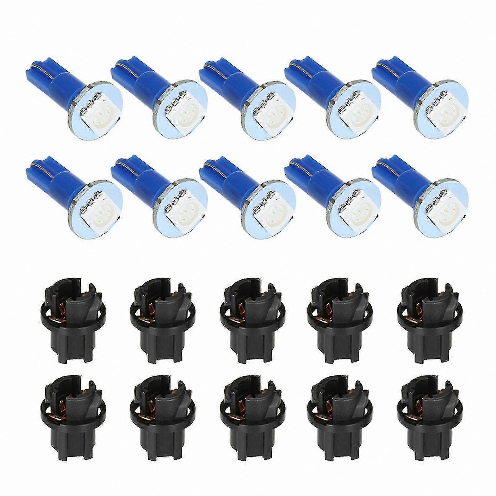 Blue 5050 SMD LED Dashboard Light T5 Bulb for Instrument Panel 12V