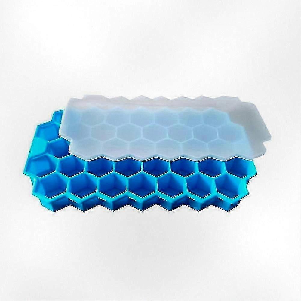 Beehive-Shaped Ice Cube Tray with 37 Silicone Molds and Lid for Perfectly Shaped Ice Cubes