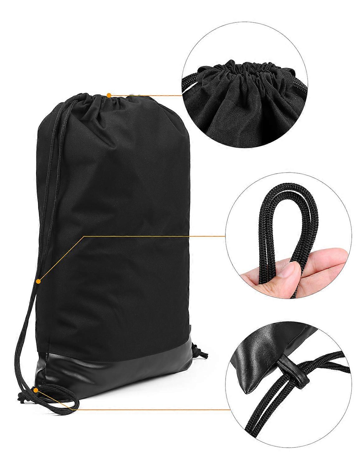 Lixada 24L Waterproof Drawstring Backpack 60x40cm Black Lightweight