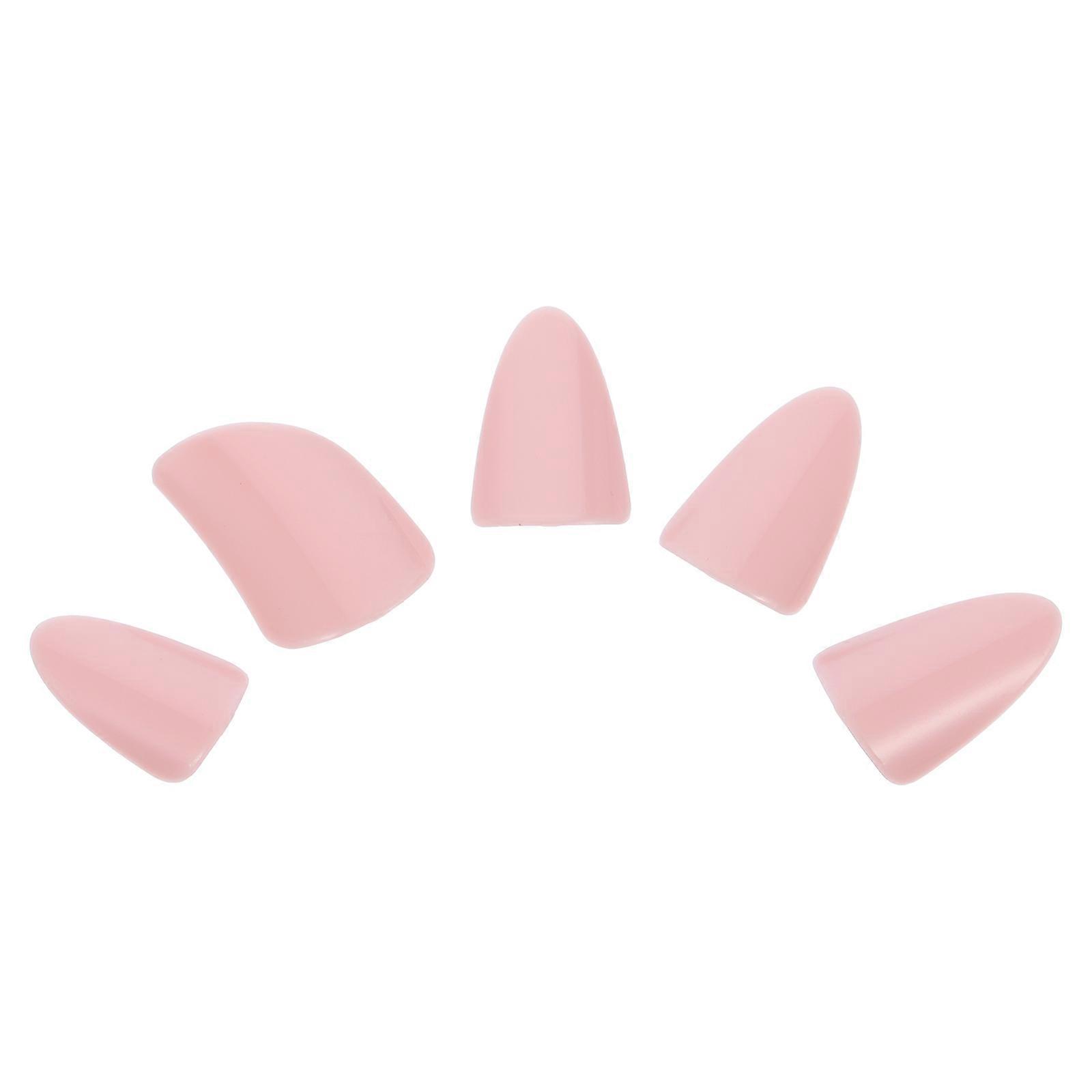 Pipa Nail Nylon Pipa Accessories String Instrument Parts Pink Protective Cover for Musicians 5Pcs
