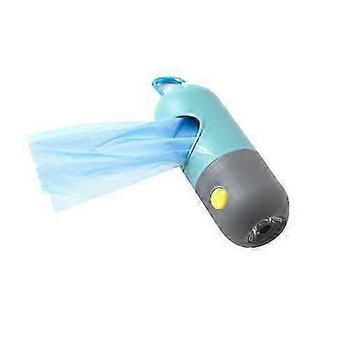 Dog Poop Bag Dispenser with Built-in LED Flashlight