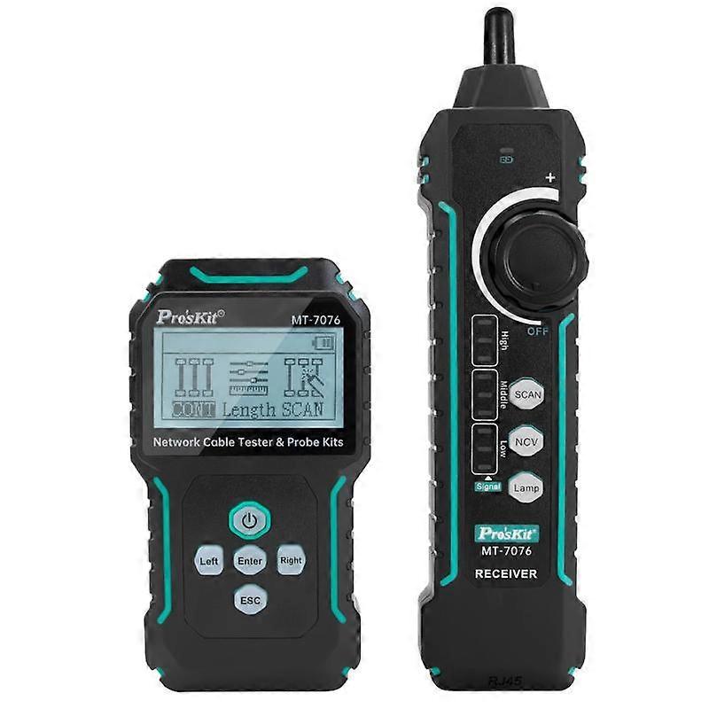 ProsKit MT-7076 Traceur de câble de test de réseau LCD anti-interférence