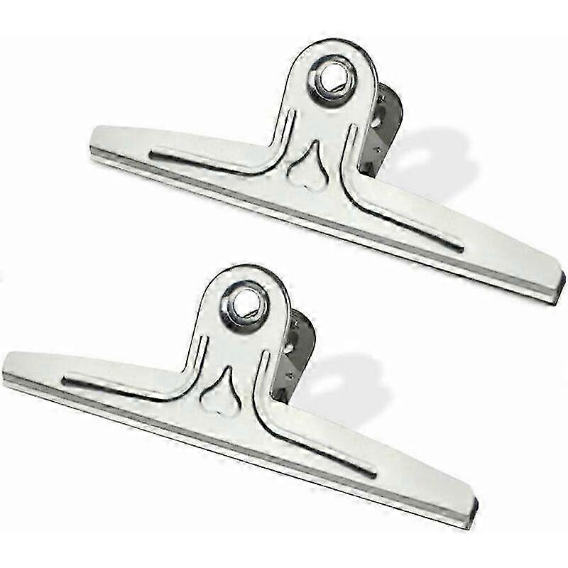 Extra Large Bulldog Clips, 2 Pack 30cm Stainless Steel Jumbo Giant Binder Clips Paper Clamps Holder for Drawing Board, Art, Teachers, Home Office (Sil