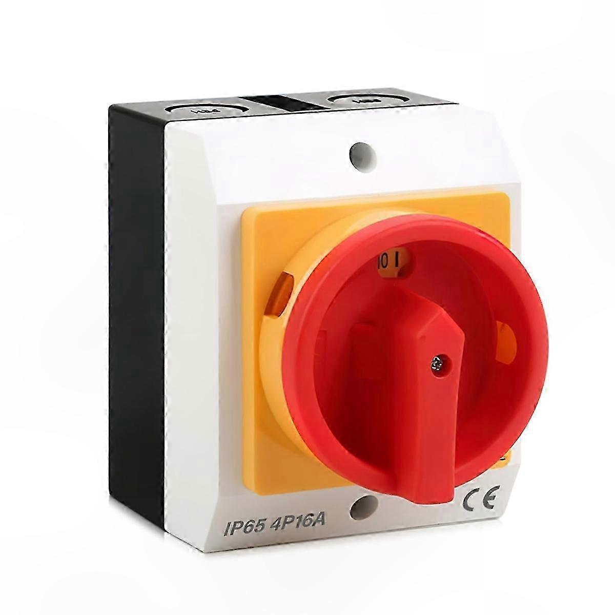 16A 4-Pin Rotary Circuit Breaker with Housing Separation for Replacement Use