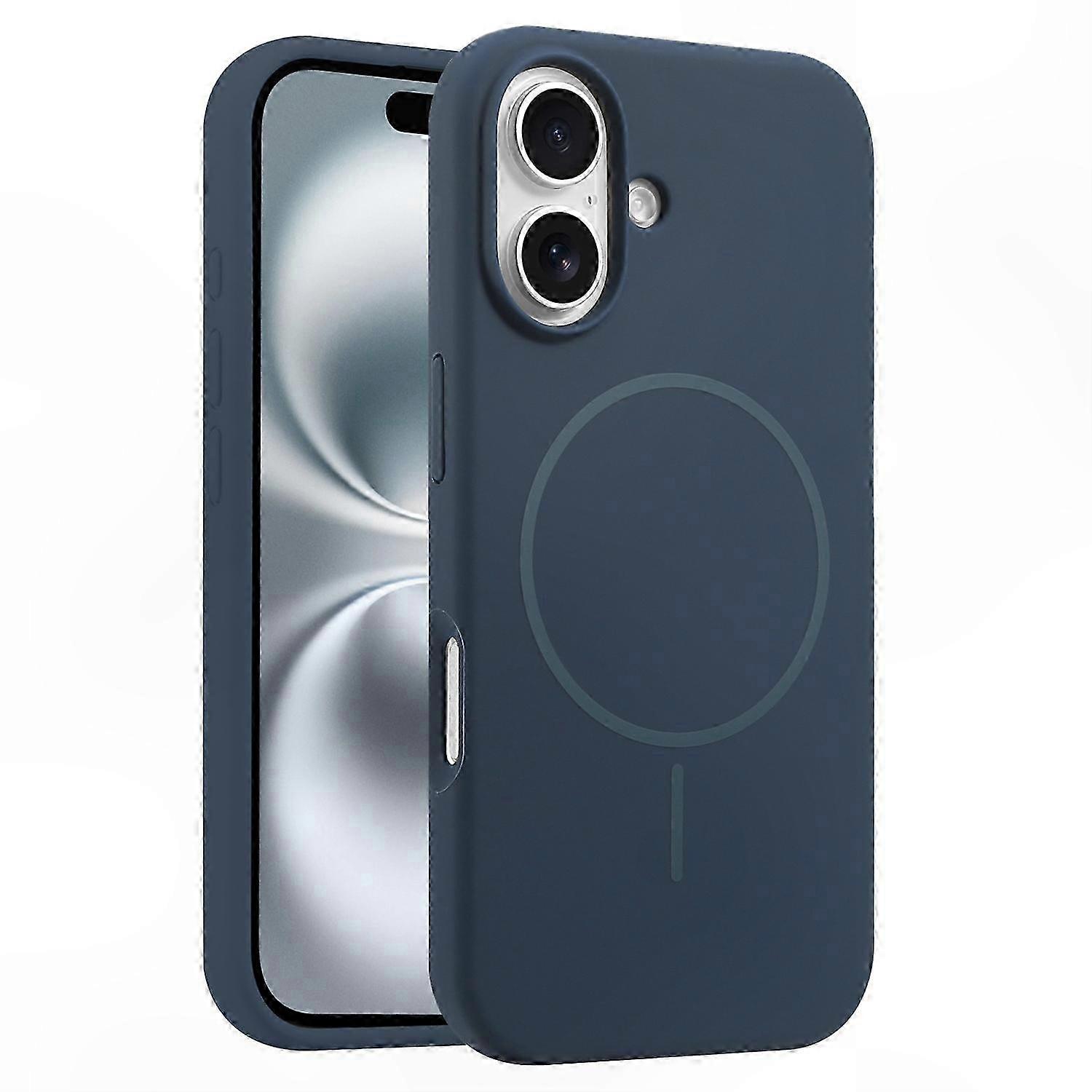 Silicone Protective Case for 16 Plus - Anti-Drop Design with MagSafe Compatibility