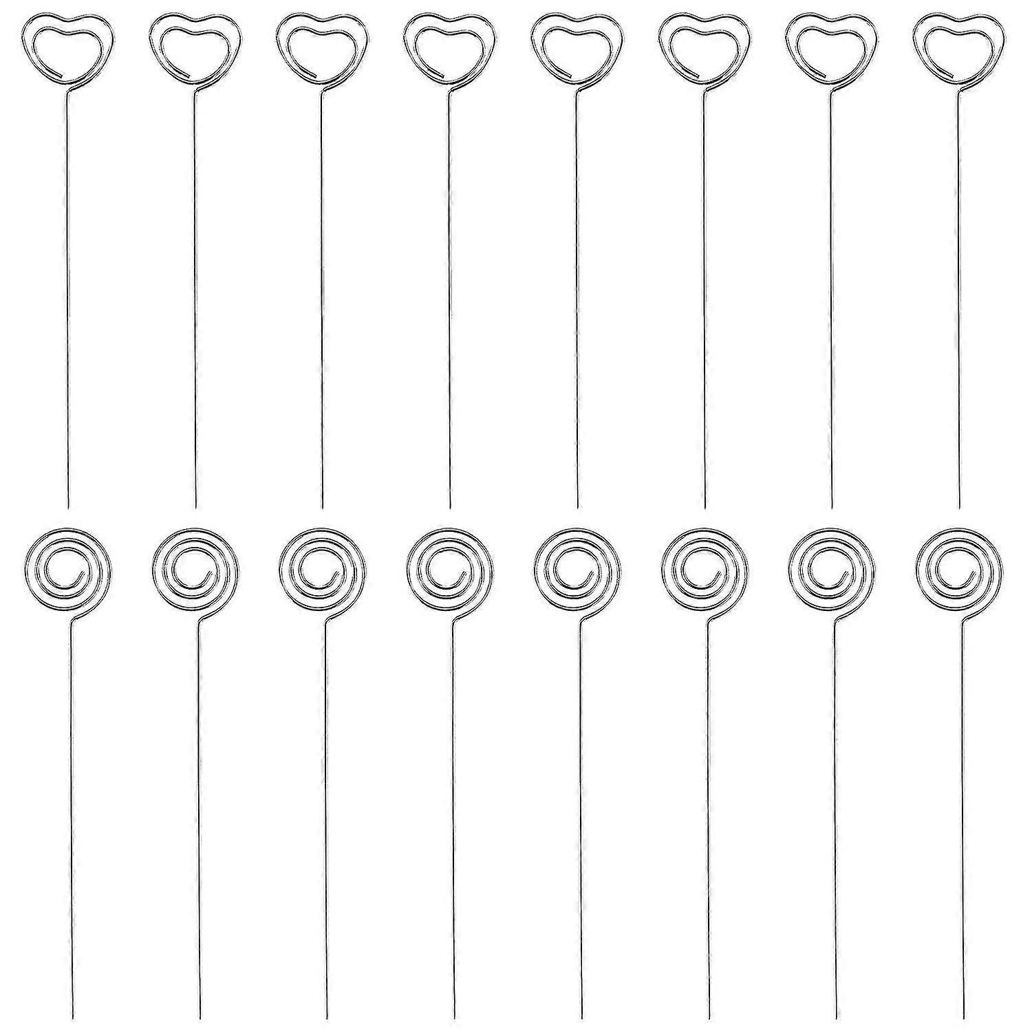 60 Pieces Metal Wires Memo Clip Note Card Holders Table Number Clip...