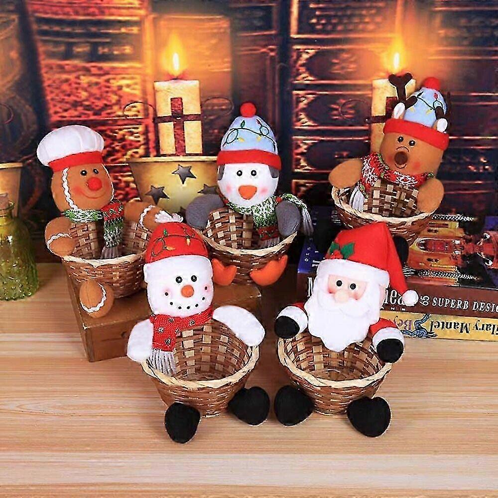 Moving Container Merry Christmas Candy Storage Basket Decoration Sa...