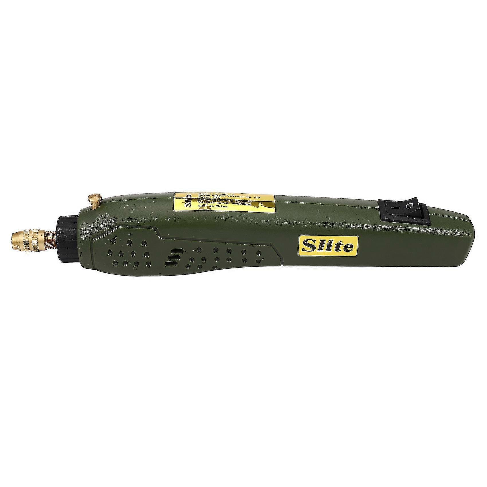 Green metal power tool set with EU plug and multi-purpose accessories