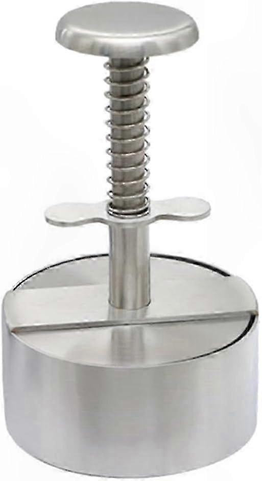 Stainless Steel Hamburger Press with Spring Handle for Easy Patty Making