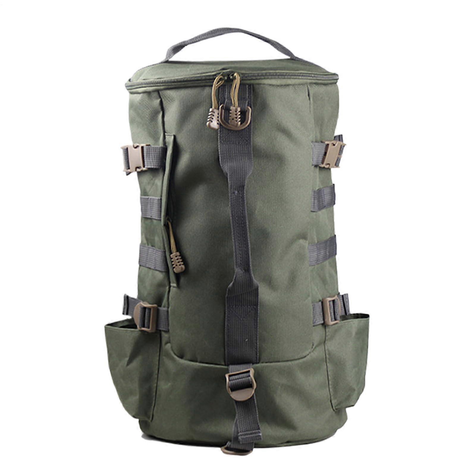 Tackle Box Backpack - Large Fishing Shoulder Storage Bag with Rod Holders, Durable Sling Pack for Lake and Mountain Trekking