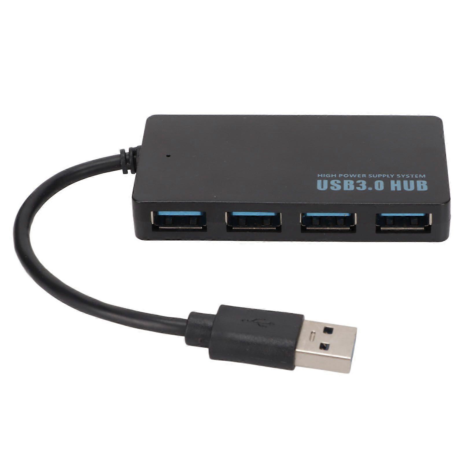 USB Hub 3.0 Ultrathin Portable 4 Ports 5 Gbps High Speed Stable Data Transmission Docking Hub