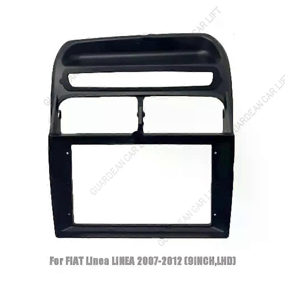 Car Radio Fascias Android GPS MP5 Stereo Player 2 Din Head Unit Panel Dash Frame For FIAT Linea LINEA 2007-2012 (9INCH,LHD)