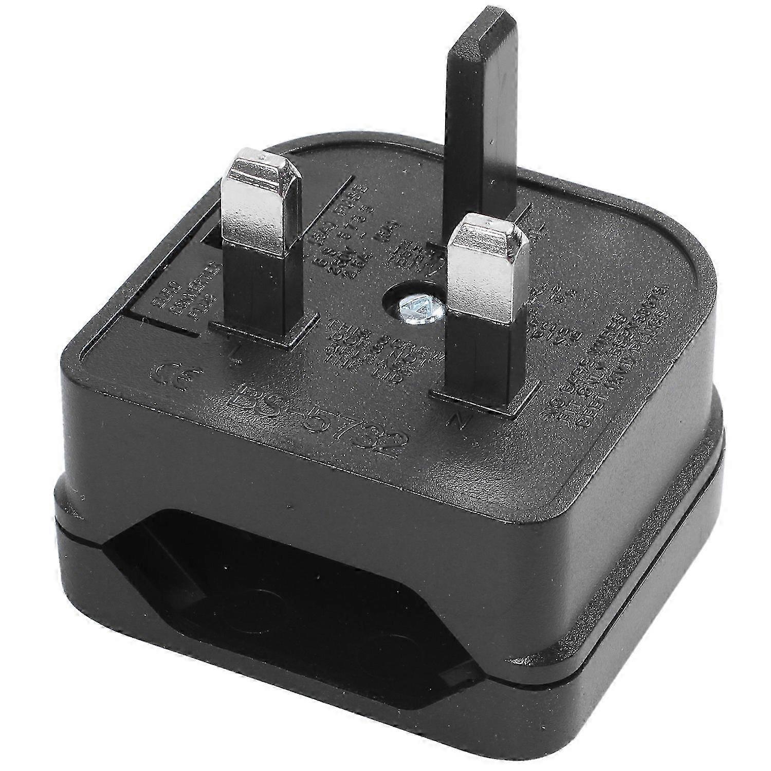 Euro 2 Pin To 3 Pin Converter Plug Adapter