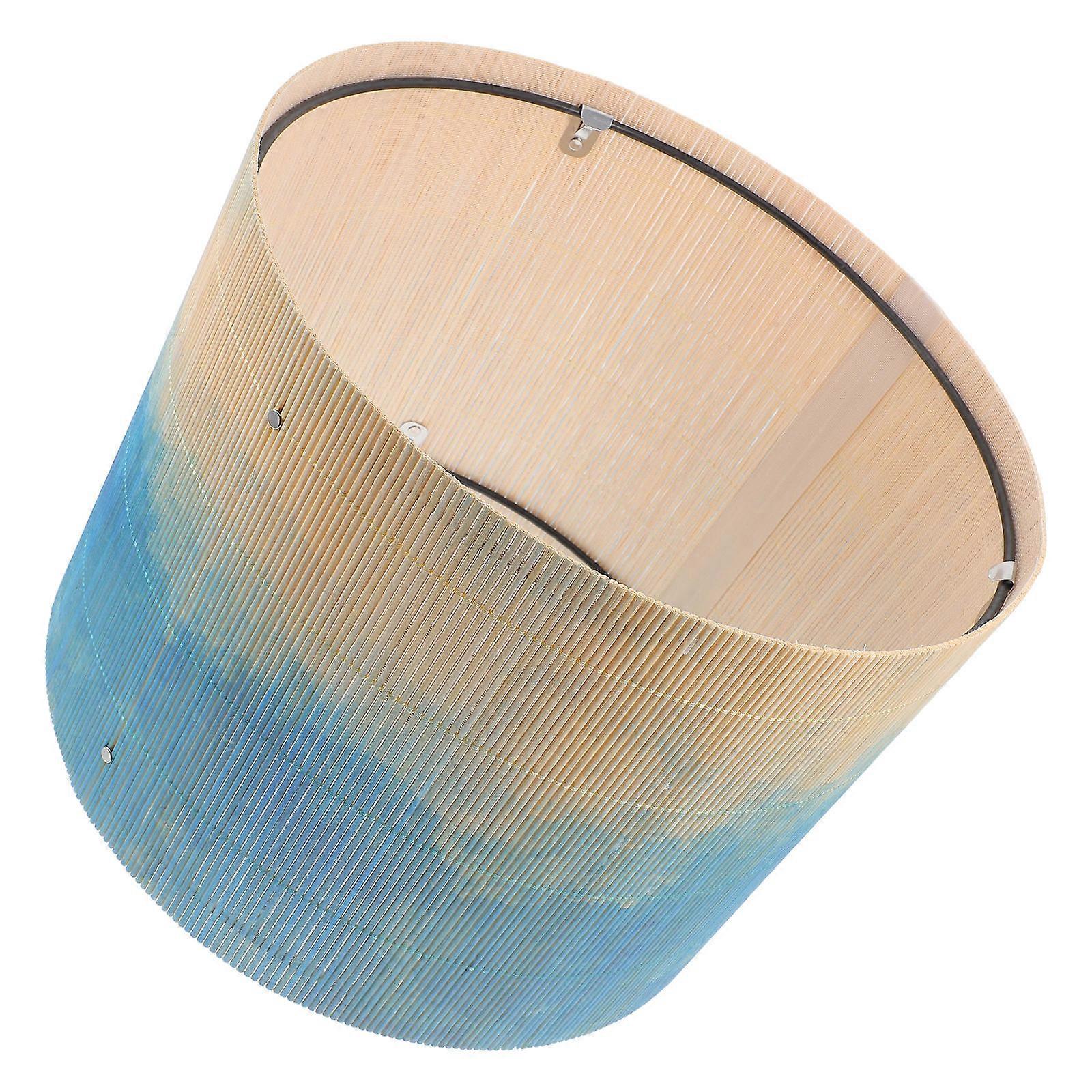 Round Bamboo Light Diffusion Hanging Shade For Bohemian Style Floor Lights Home Decoration 1Pcs