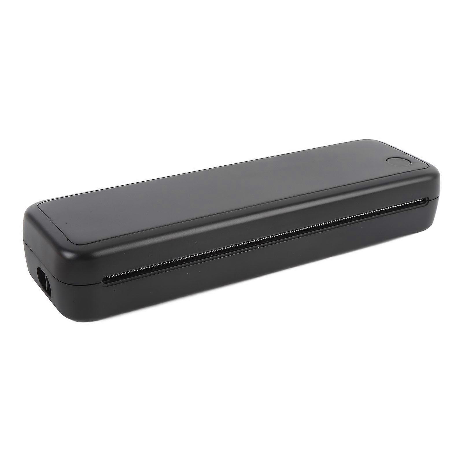 Portable Wireless Bluetooth Thermal Printer 203dpi 2600mAh Black