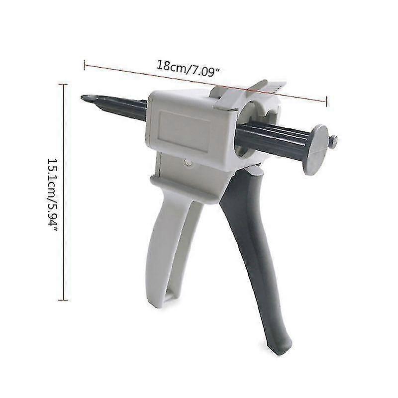 50Ml 10:1 manual two component ab glue applicator adhesive squeeze dispenser dropshipping