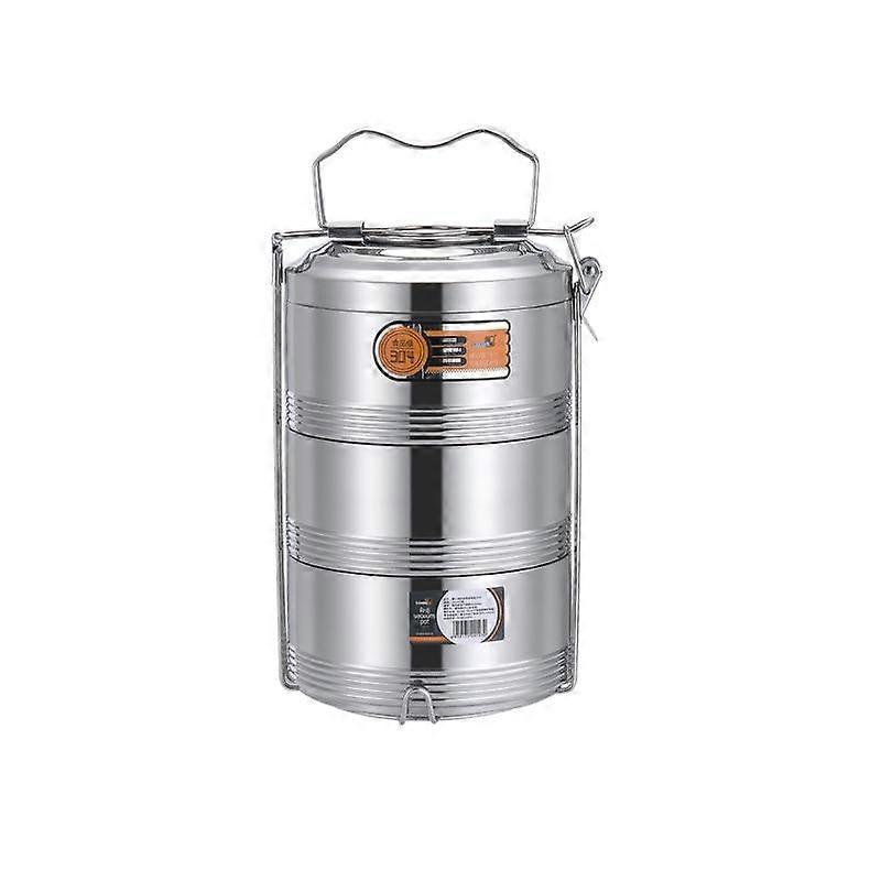 גדול 3 שכבות נירוסטה תרמוס ארוחת צהריים תיבת קופסה תרמית ניידת בידוד תרמי Office בנטו תיבת