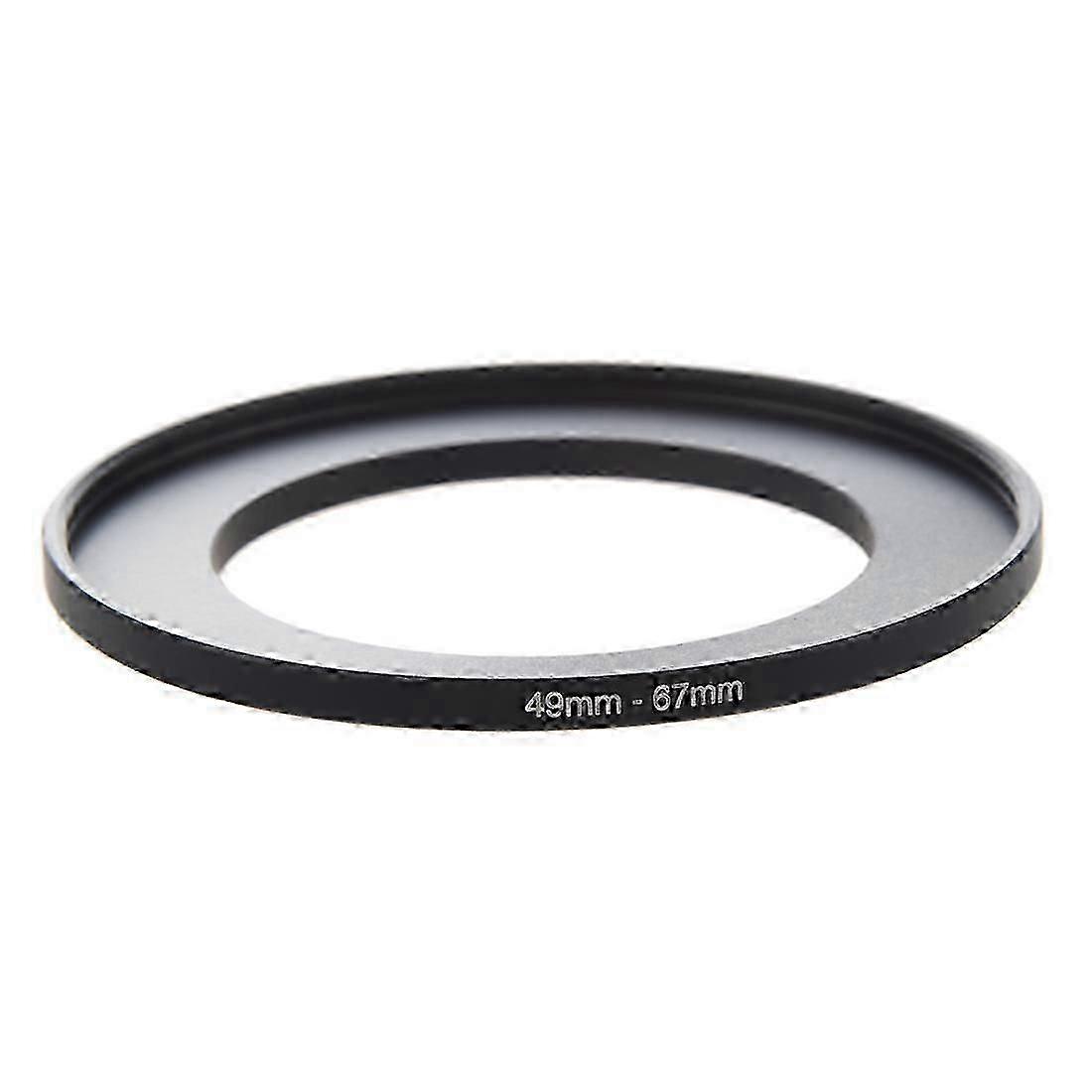 Camera Lens Filter Step Up Ring 49mm-67mm Adapter Black