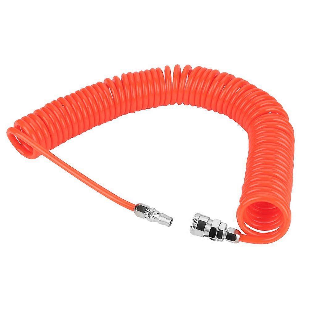 8mm*5mm Flexible PU Recoil Air Hose with Joints for Air Compressor Pump 9m Red