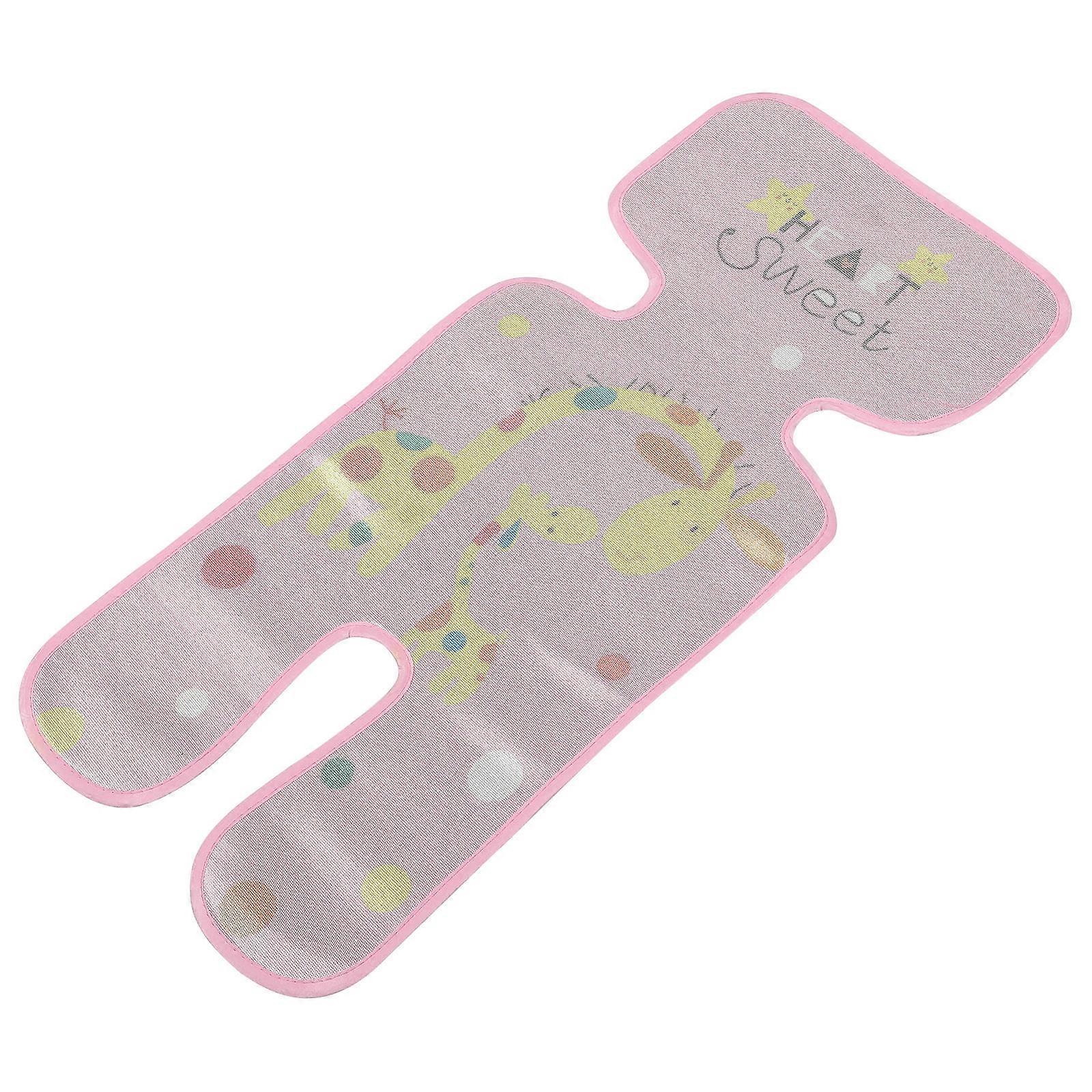 Ice Silk Stroller Liner Baby Stroller Liner for Baby Use Pink