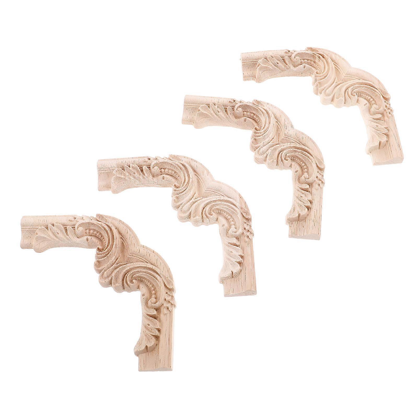 Wood Appliques Onlays Decorative Wood Applique for Home Use 20Pcs