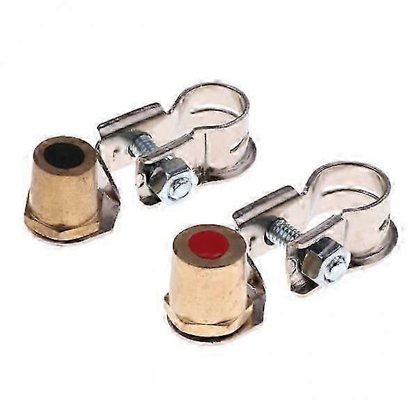 2X 2X Positive Negative Car Battery Terminal Clamp Clip Connector Replacement
