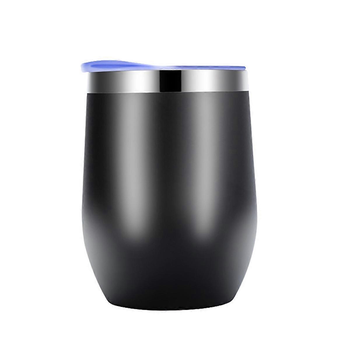 Eggshell Cup Double-layer Stainless Steel Insulated Cup Black