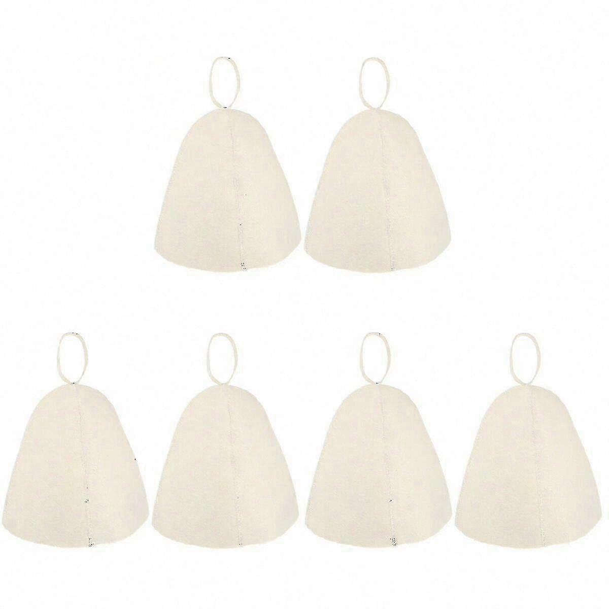 8 Pcs Feutre Sauna Chapeau Épaissi Confortable Sauna Chapeau De Bain Léger Sauna Chapeau-lian