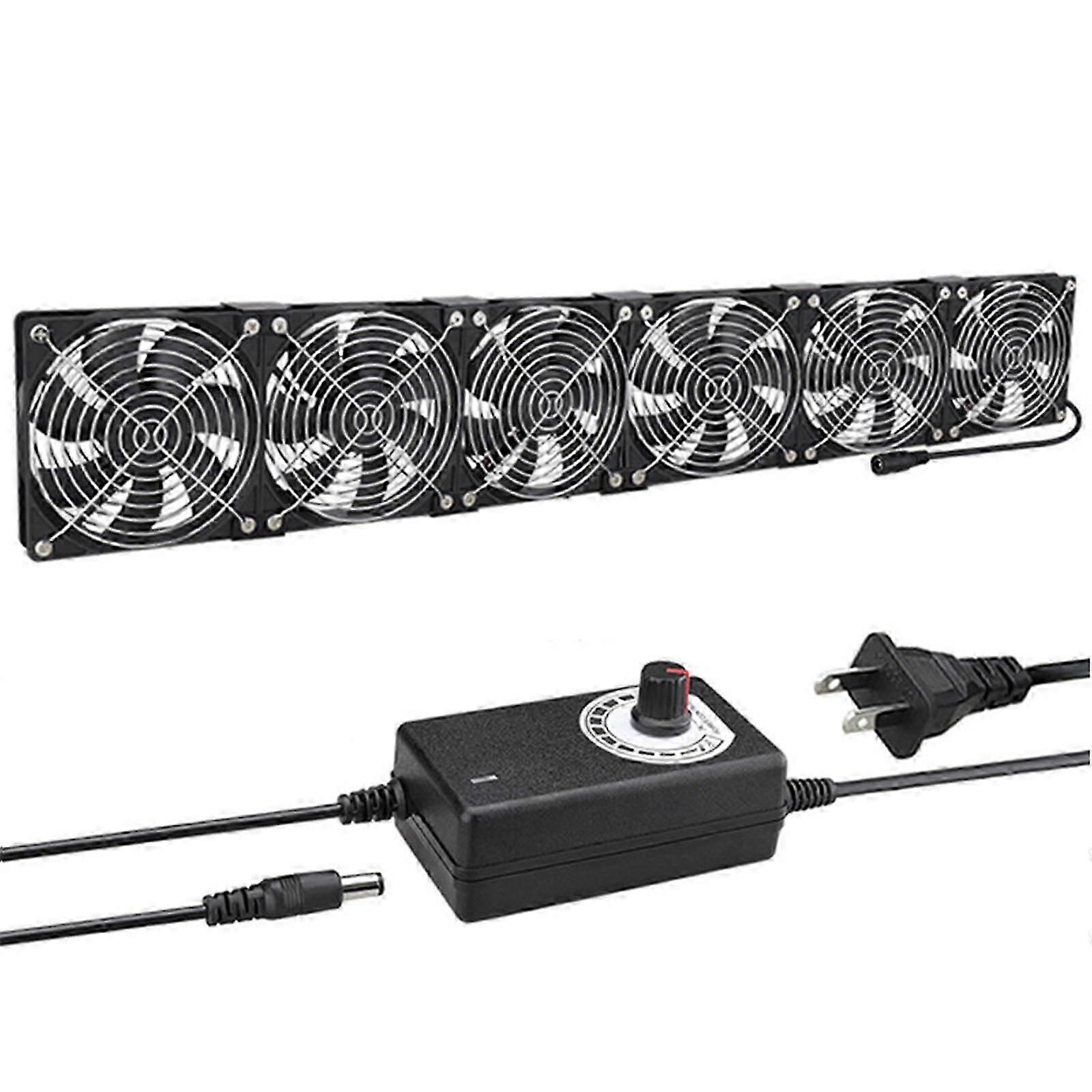 120mm Computer Fan with 100V 240V AC Plug Big Airflow Fans for Mining Machines, Workstations, and Gaming Rigs