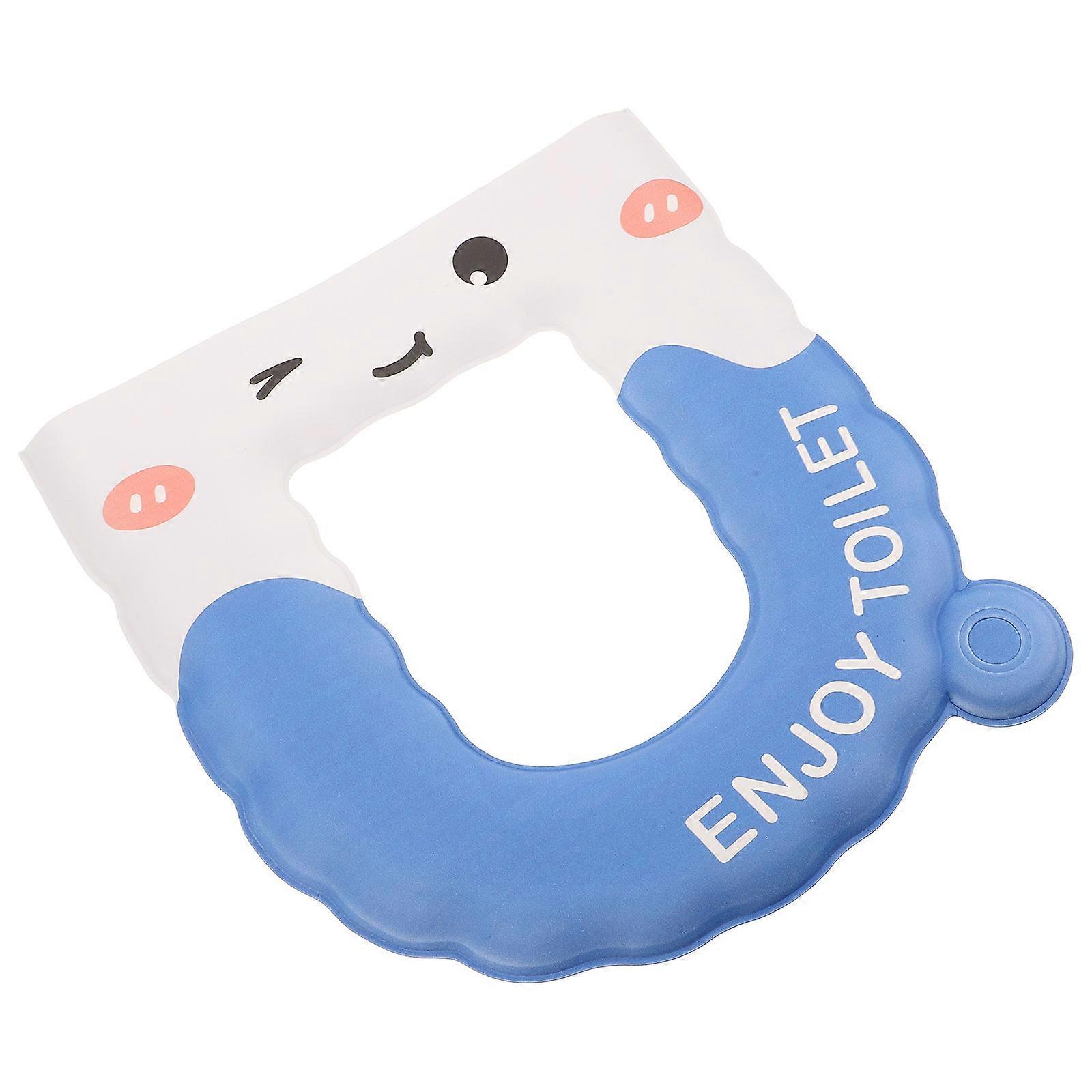 Eva Toilet Seat Cushion for Home Use with Hanging Piece Sky-Blue