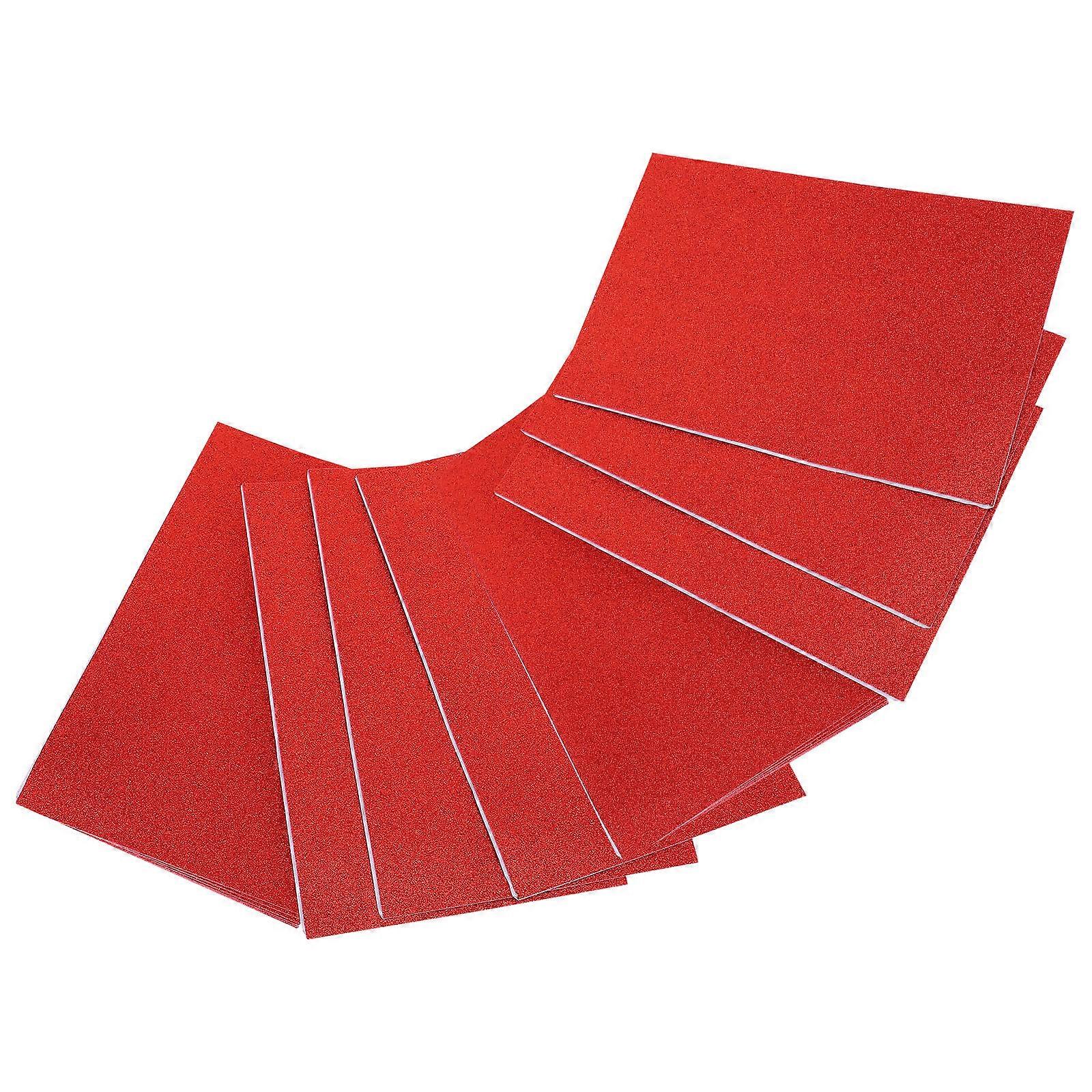 Red Glitter Sponge Paper Sponge for Handmade Crafts with 20Pcs Pack