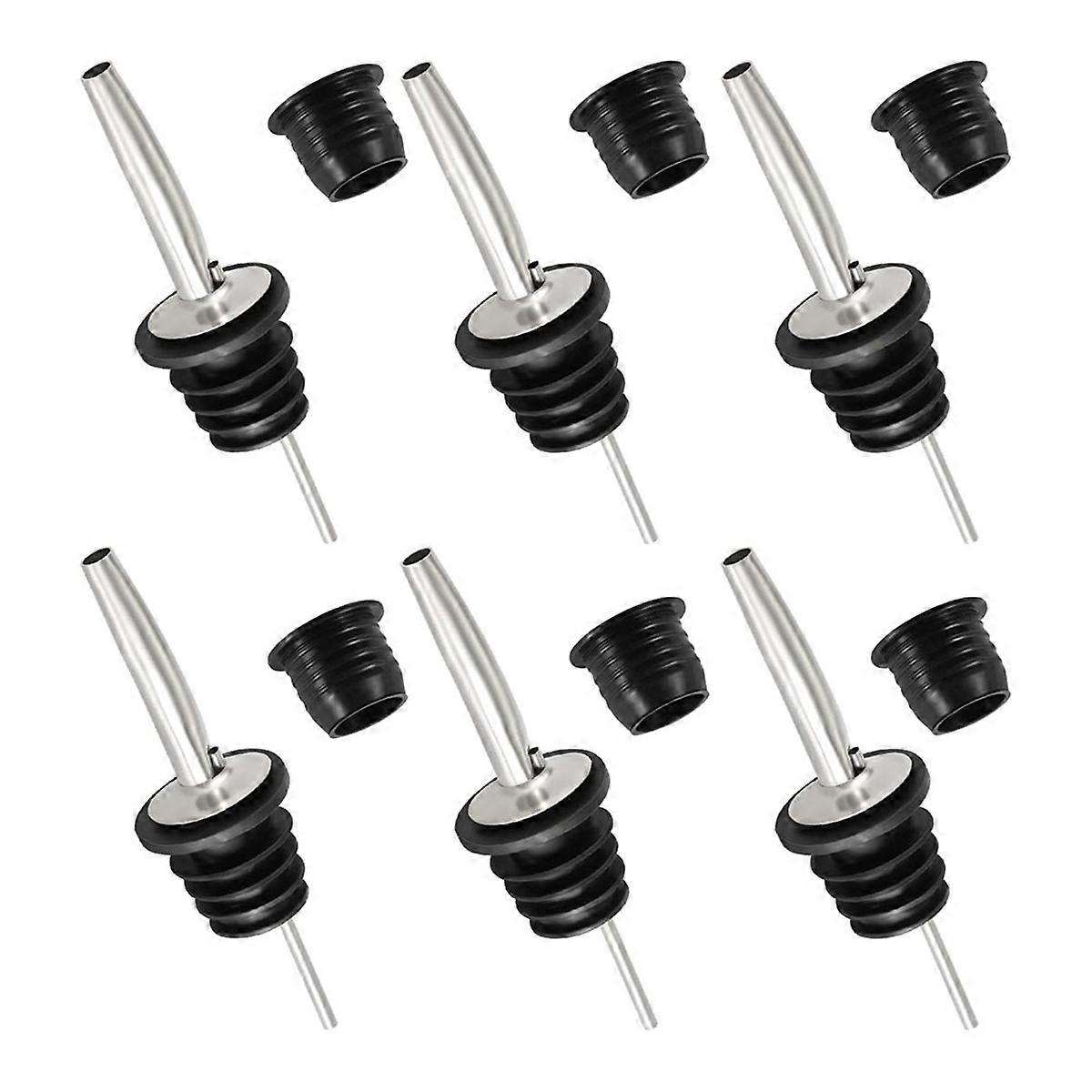 12pc Liquor Pour Spout & Adapters,Bottle Pourers