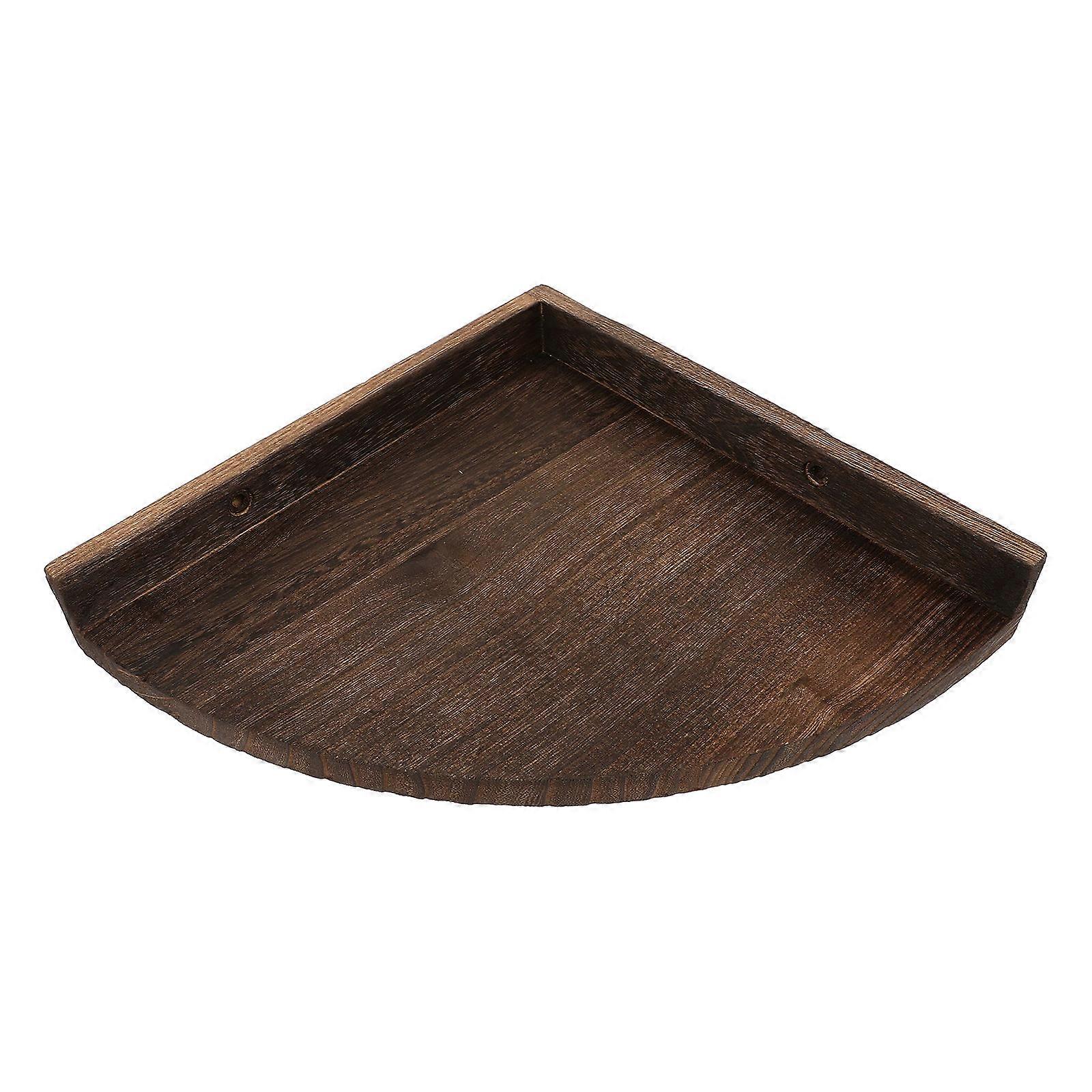 Wooden Floating Shelf 4Pcs Wall Shelf For Living Room And Kitchen Coffee Color Storage Functionality