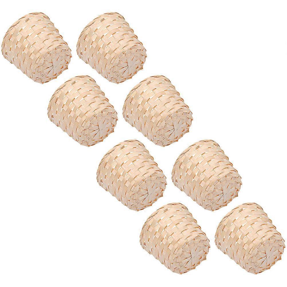 Practical Bamboo Woven Basket for Storage with 24Pcs Collection