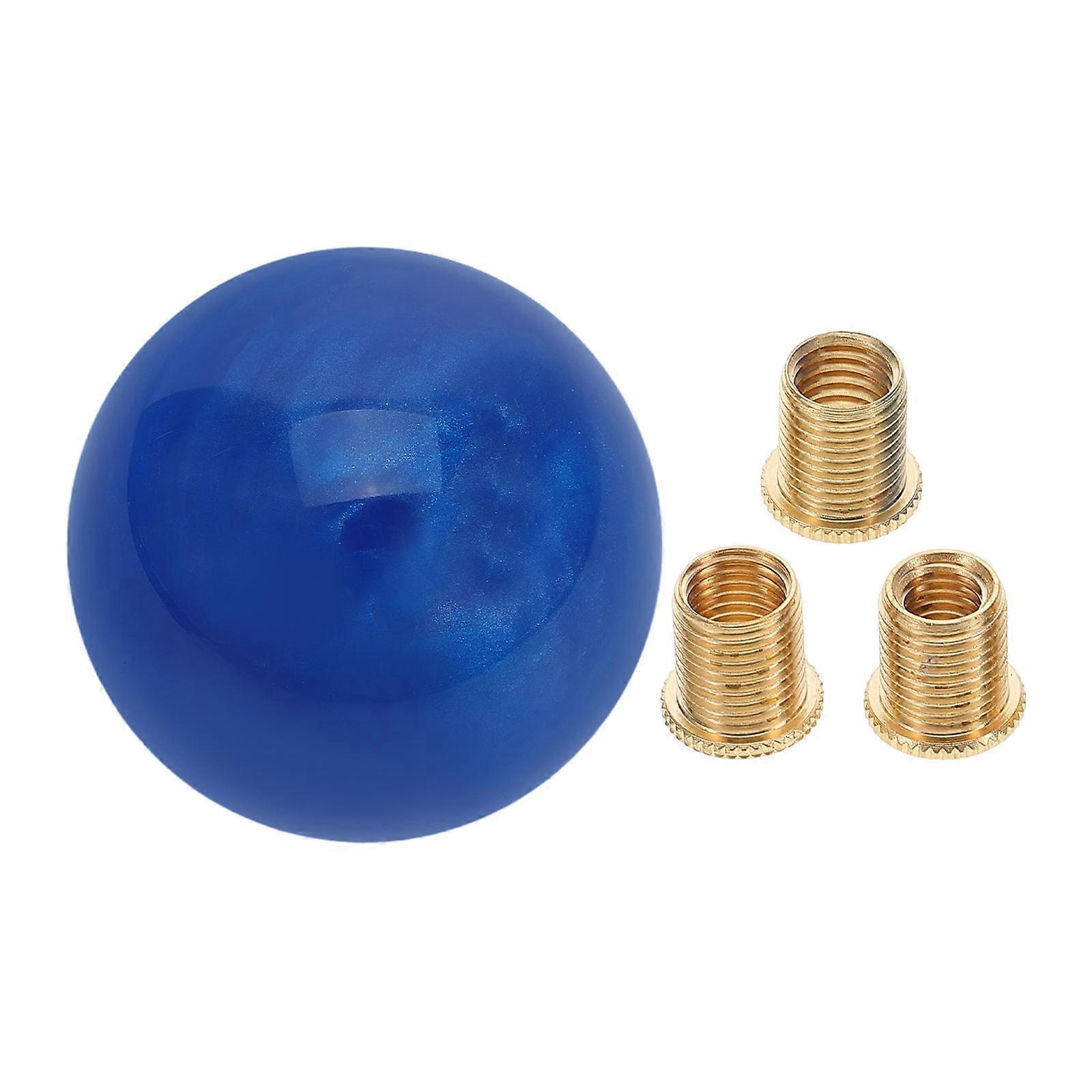 Universal Shift Knob Ball Replacement For Manual Transmission Cars Dark Blue Spherical Design Smooth Gear Shifting 3Pcs