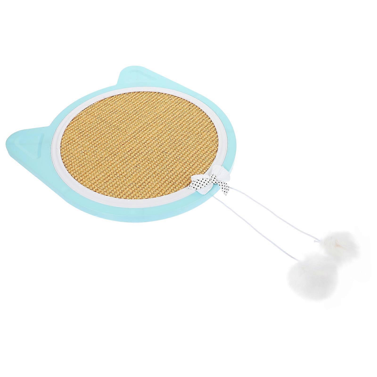 Blue Replaceable Cat Scratcher Board with Suction Cup for 4Pcs Set
