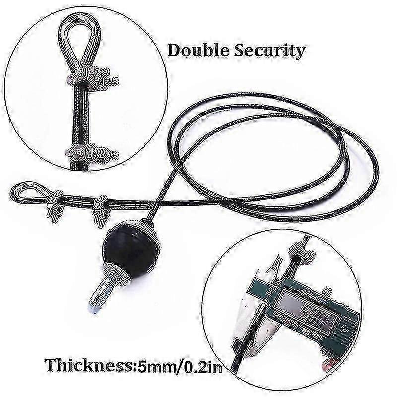 σχοινί καλωδίων γυμναστικής χάλυβα 2m-5m βαρέων καθηκόντων 5mm ανταλλακτικά Dia για τα εξαρτήματα τροχαλιών καλωδίων γυμναστικής εγχώριας γυμναστικής