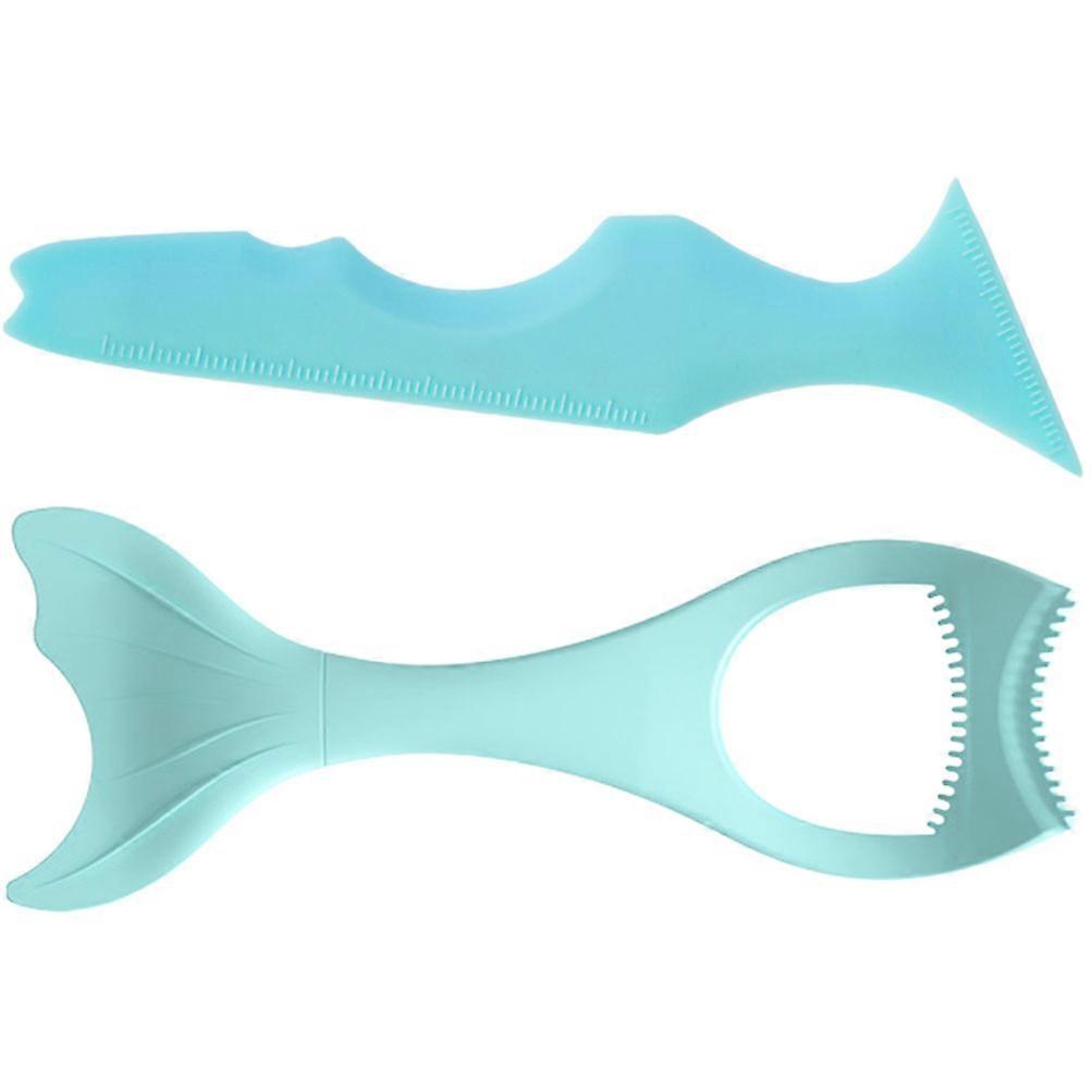 Silicone Eyeliner Stencil Makeup Tool for Precise Application 4Pcs Blue Set