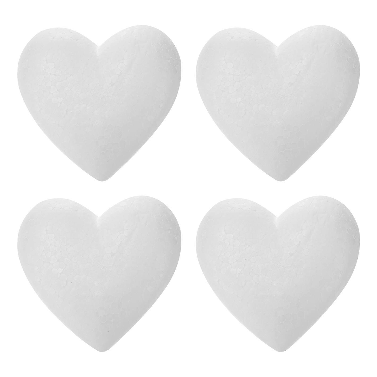 Heart Model Solid Heart DIY Craft Decoration 12Pcs for Weddings
