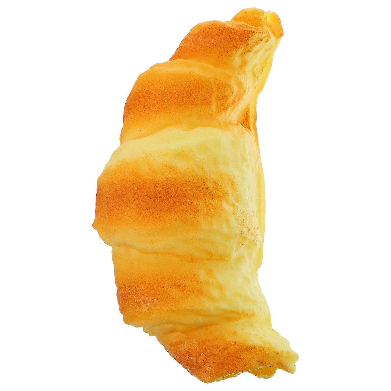 Artificial Breads Croissant Bread for Decoration 4Pcs Realistic PVC Model