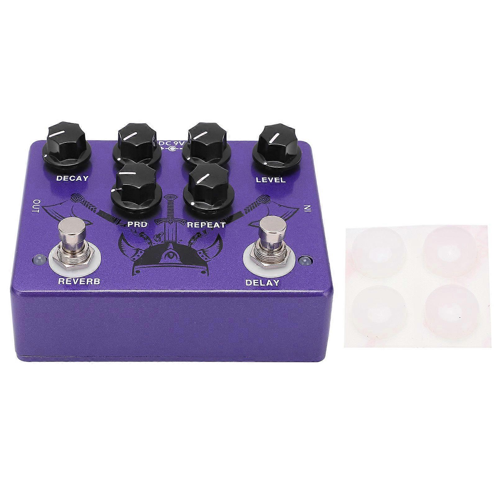 Guitar Effect Pedal Reverb Digital Delay 2 in 1 True Bypass Single Instrument Accessory CP80