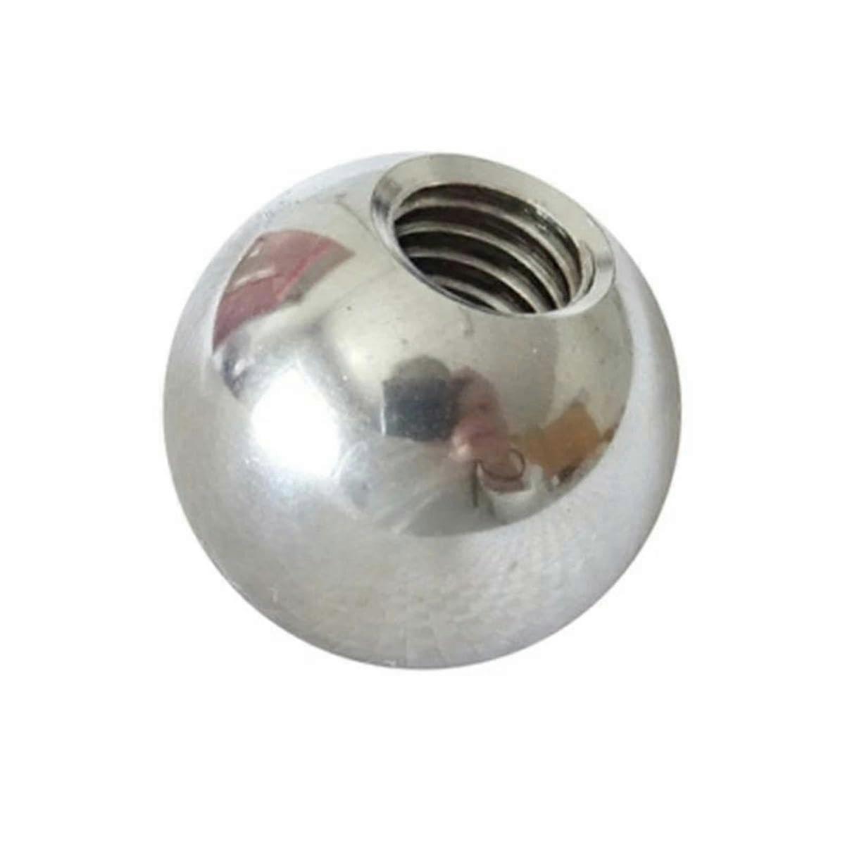 M6 Spherical Nut 304 Stainless Steel Threaded Ball Handle 28mm Solid Eye Sleeve for Tapping and Punching Applications
