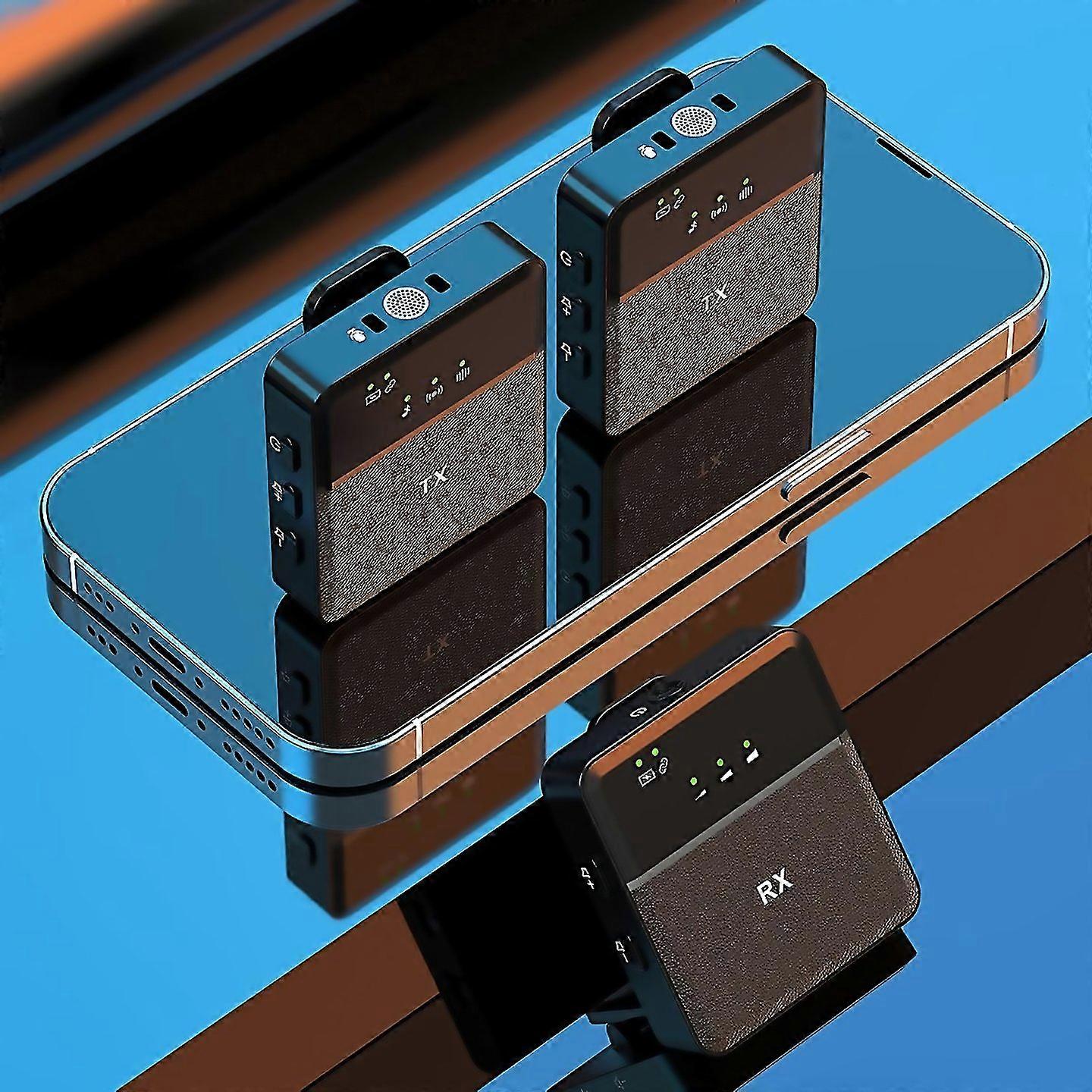 For Sx9 1 Tx 2 Rx Smart Noise Reduction Lavalier Wireless Microphone