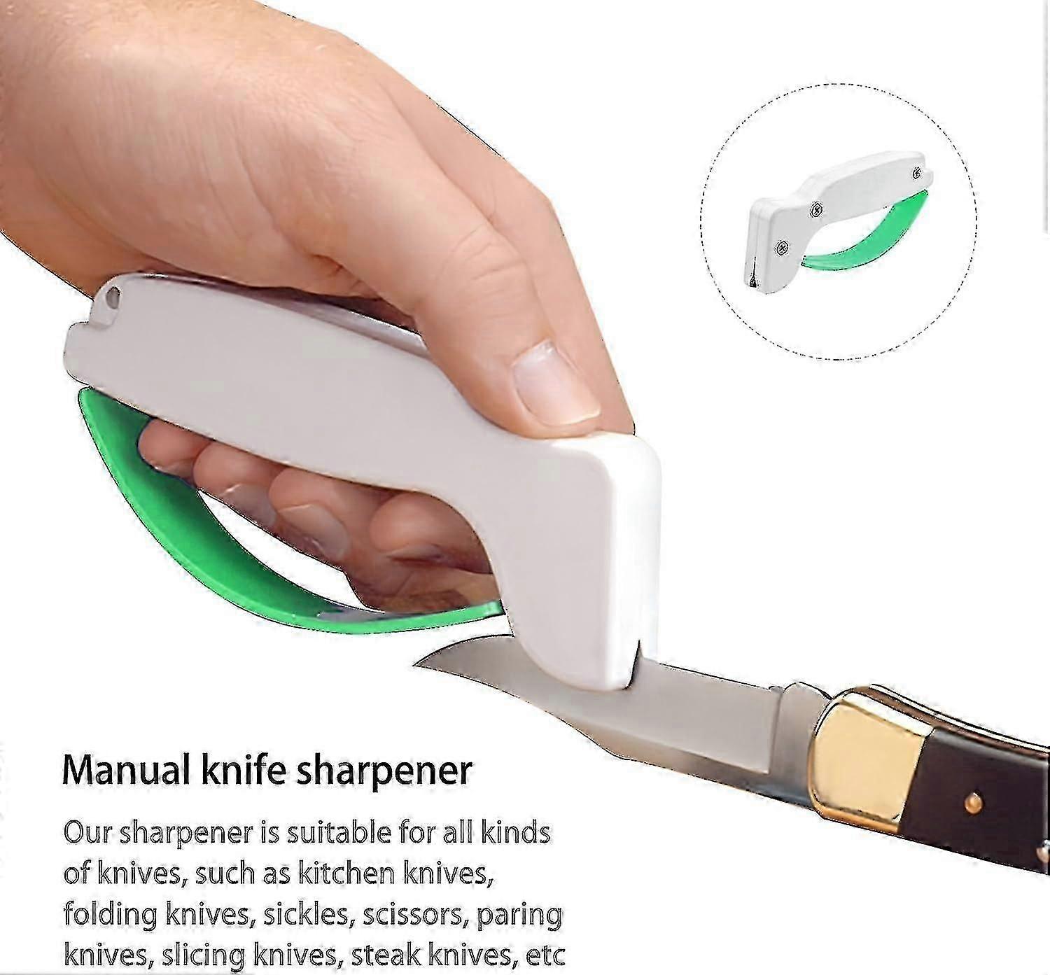 1 Piece Sharpener, Mini Kitchen Sharpener, Portable Outdoor Tool, Garden Tool, Suitable For Pruning, Hedge, Garden, Kitchen