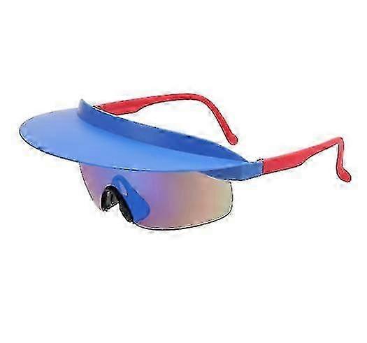 Pyöräilyaurinkolasit, -osaiset visiiriaurinkolasit reunallisilla, ylisuuret aurinkolasit Fash urheilusilmälasit ulkoiluun