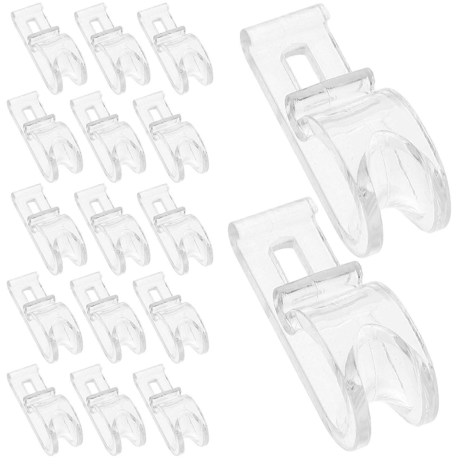 Roller Shades Transparent Curtain Hooks for Window Blinds 20Pcs Clips