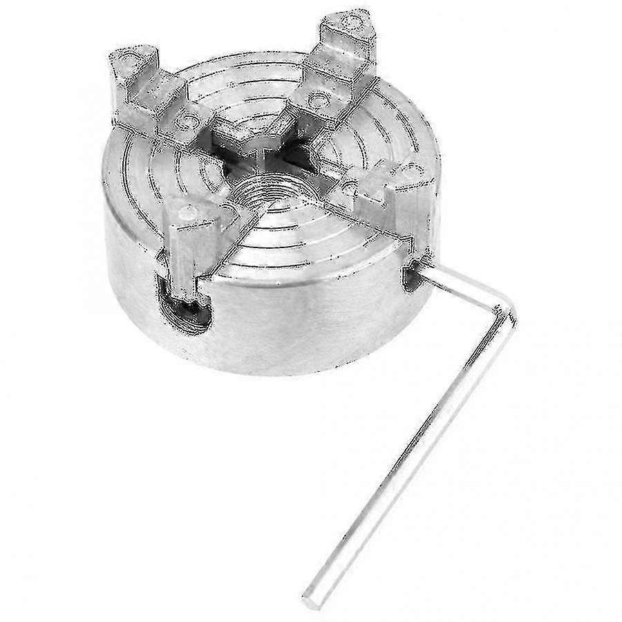 Lathe Chuck, Zinc Alloy 4-jaw Chuck Accessory Lathe Chuck Turning Chuck Lathe Chuck Lathe For Mini Metal L miao7