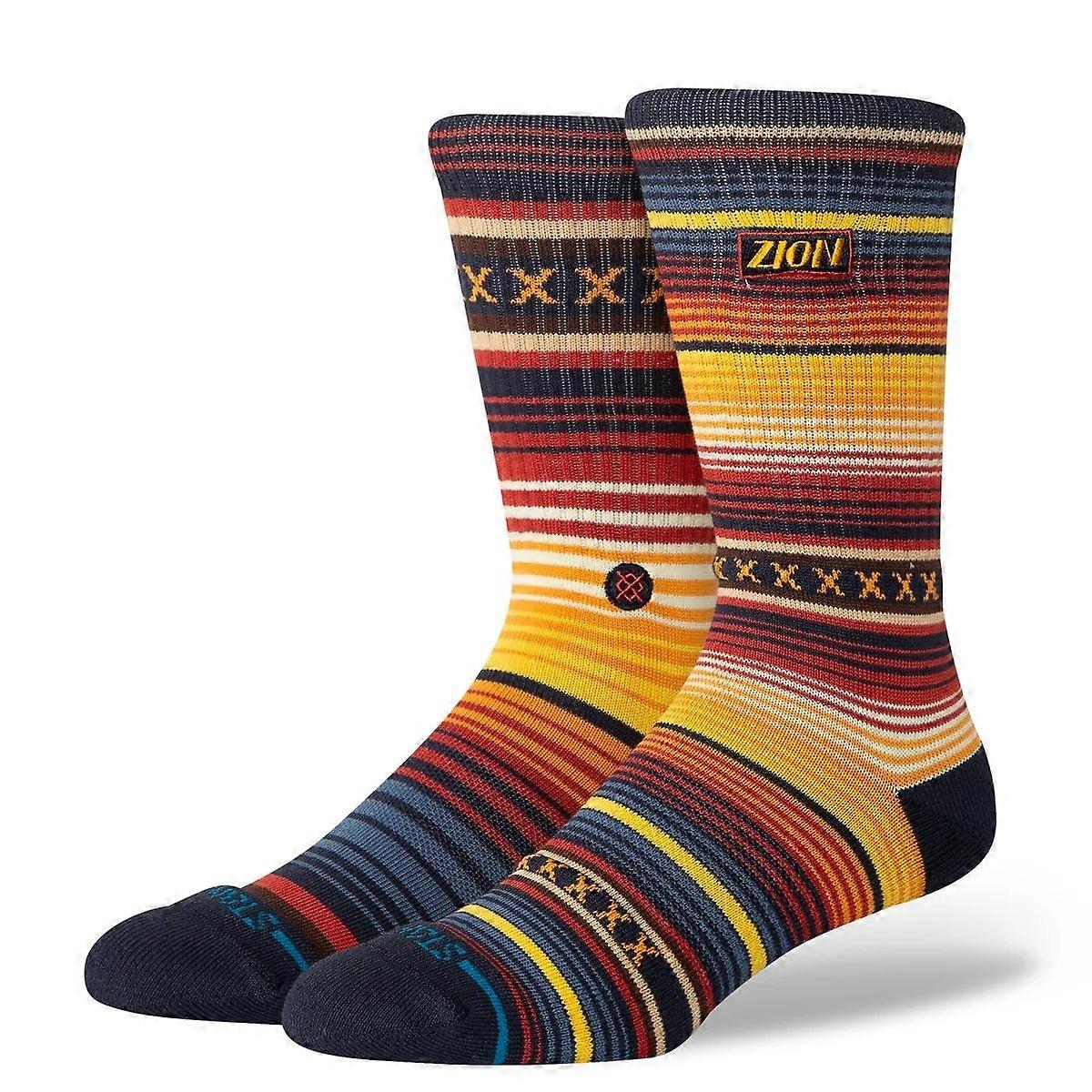 Curren Parks Mens Crew Socks Navy Stance